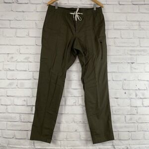 Vuori Pants Men's Size Large Chino 32" Inseam Tapered Drawstring Organic Ripstop